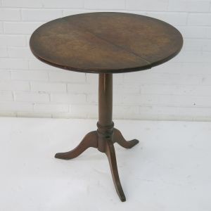 Circular wooden table