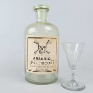 Arsenic bottle & glass