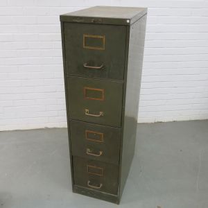Vintage metal filing cabinet