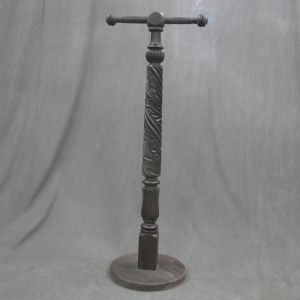 Antique carved floor standing perches 1 & 2