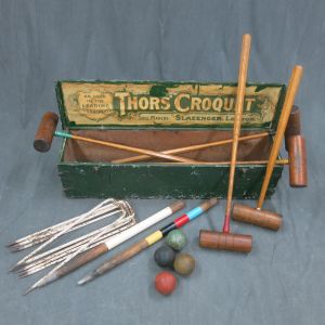 Vintage croquet set