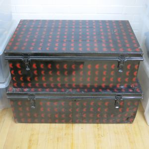 Military metal trunks x 2